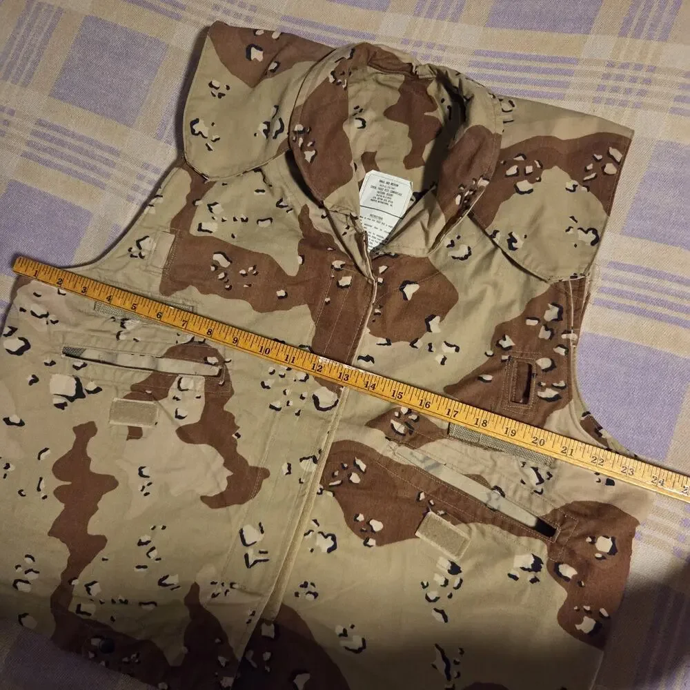 Propper PASGT Vest Cover Mens Small Medium Desert Storm Chocolate Chip Camo Vtg